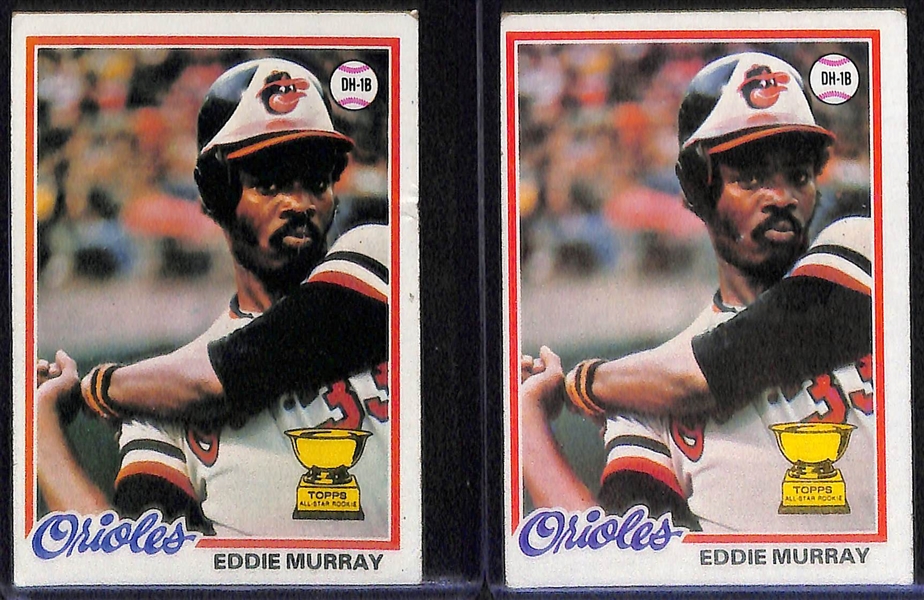 Lot of (25) 1971-1985 Baseball Rookies and Stars Inc. George Brett Rookie, (3) O. Smith Rookies, (2) E. Murray Rookies, (5) Nolan Ryan Cards